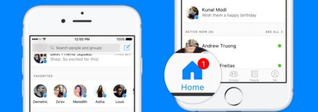 Facebook annonce l'arrivée d'un nouveau bouton Home sur Facebook Messenger