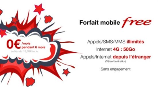 #FreeMobile propose son forfait 4G gratuitement pendant 6 mois sur Vente-Privee.com