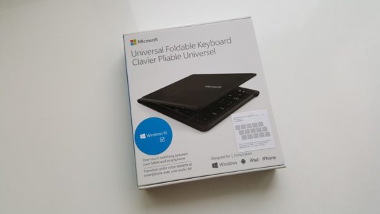 Microsoft Universal Foldable Keyboard : un clavier pliable et multi-OS [Test]