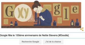 Google fête le 155ème anniversaire de Nettie Stevens [#Doodle]