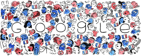 Google célèbre la Fête nationale du 14 juillet [#Doodle]