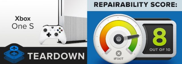iFixit attribue une note de 8/10 à la Microsoft Xbox One S