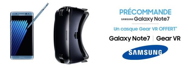 Samsung Galaxy Note7 : les précommandes sont ouvertes !
