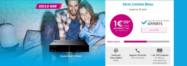 Bouygues Telecom - Forfait Série Limitée Bbox à 1,99€ par mois : attention aux frais !