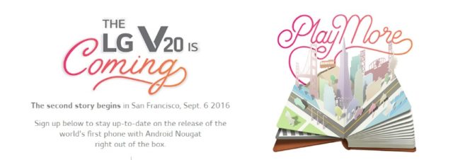 LG présentera son LG V20 le 6 septembre