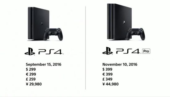 Résumé PlayStation Meeting : une PS4 Pro vendue 399 euros et une nouvelle PS4 vendue 299 euros