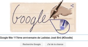 Google fête le 117ème anniversaire de Ladislao José Biró [#Doodle]