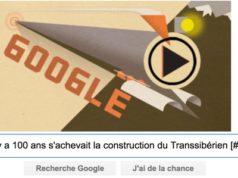 Google : Il y a 100 ans s'achevait la construction du Transsibérien [#Doodle]