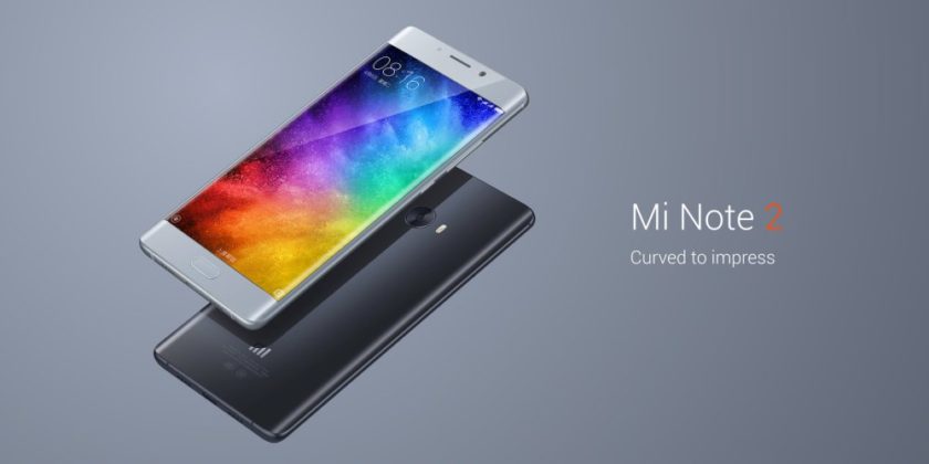 Le Xiaomi Mi Note 2 est maintenant officiel