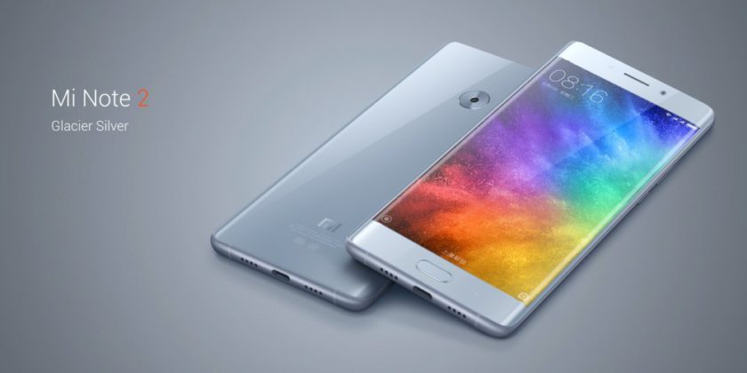 Le Xiaomi Mi Note 2 est maintenant officiel