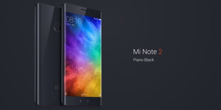 Le Xiaomi Mi Note 2 est maintenant officiel