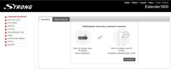 Test du Strong Wi-Fi Range Extender 1600