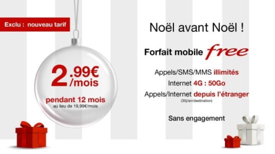 #FreeMobile propose son forfait illimité à 2,99€ par mois pendant 1 an sur Vente-privee.com