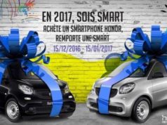 Honor fait gagner une Smart à ses clients pour Noël