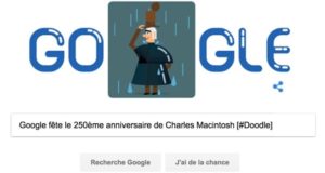 Google fête le 250ème anniversaire de la naissance de Charles Macintosh [#Doodle]