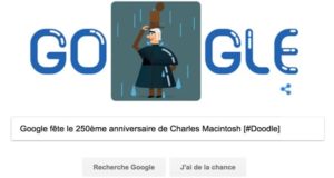 Google fête le 250ème anniversaire de la naissance de Charles Macintosh [#Doodle]