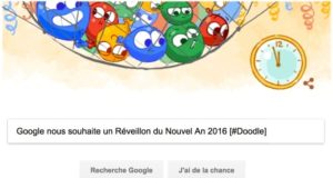 Google nous souhaite un Joyeux Réveillon du Nouvel An 2016 [#Doodle]