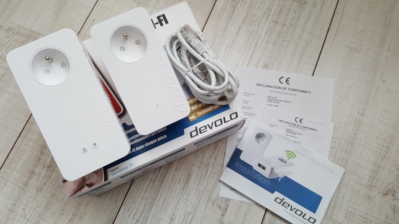 Test des CPL Devolo dLAN 1200+ WiFi ac Starter Kit 