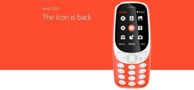 #MWC2017 - Nokia annonce le retour du Nokia 3310