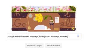 Google fête l'équinoxe de printemps, le 1er jour du printemps [#Doodle]