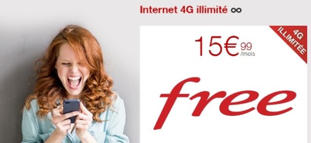 Free dévoile le 1er forfait 4G illimité en France