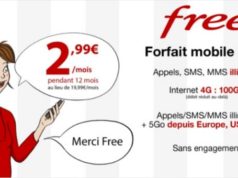 Free Mobile brade son forfait illimité à 2,99€/mois pendant 1 an