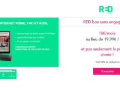 Red by SFR propose une offre Red box à 10€ par mois à vie