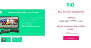 Red by SFR propose une offre Red box à 10€ par mois à vie