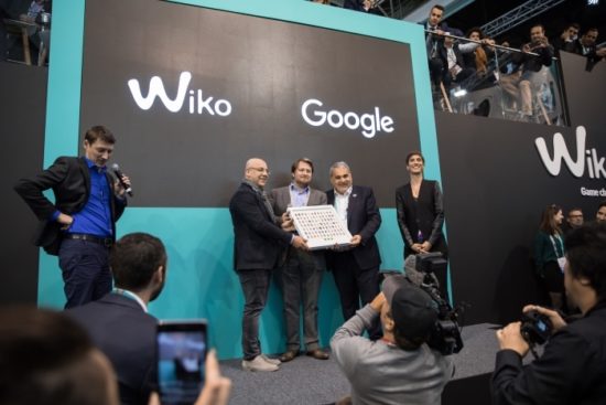 Wiko reçoit une récompense de la part de Google