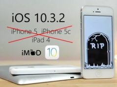 L'iOS 10.3.1 est l'ultime mise à jour des iPhone 5, iPhone 5C et iPad 4