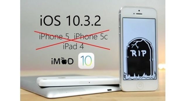 L'iOS 10.3.1 est l'ultime mise à jour des iPhone 5, iPhone 5C et iPad 4