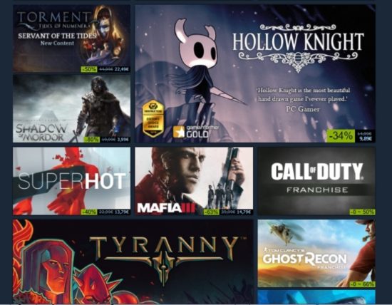 #SteamSummerSales : les soldes sont ouvertes, faites votre choix !