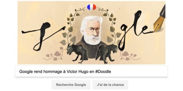 Google rend hommage à Victor Hugo en #Doodle