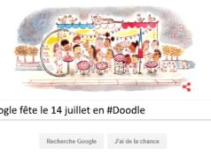 Google fête le 14 juillet en #Doodle