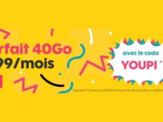 Sosh propose le forfait 40Go à 9,99€/mois