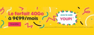 Sosh propose le forfait 40Go à 9,99€/mois