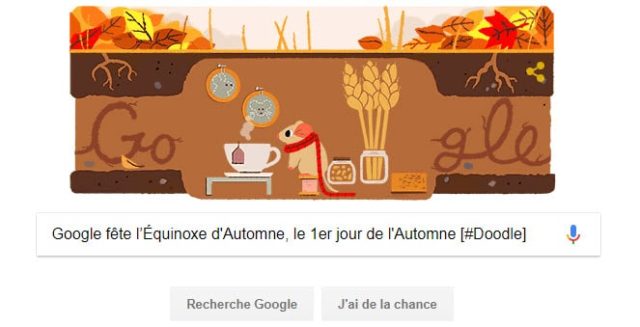 Google fête l’Équinoxe d'Automne, le 1er jour de l'Automne [#Doodle]