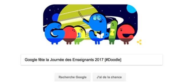 Google fête la Journée des Enseignants 2017 [#Doodle]