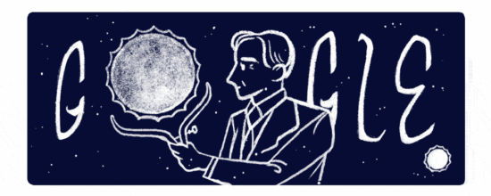 Google fête le 107ème anniversaire de S. Chandrasekhar [#Doodle]