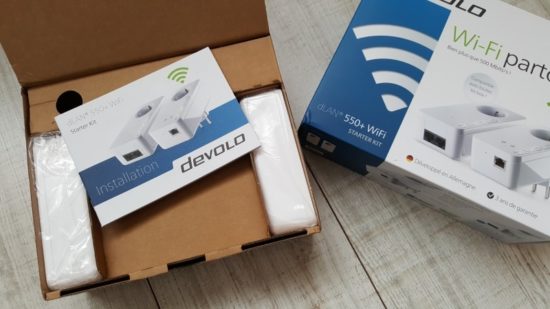 Test du devolo dLan 550+ WiFi Starter Kit