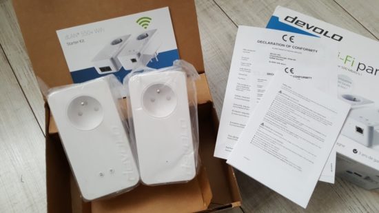 Test du devolo dLan 550+ WiFi Starter Kit