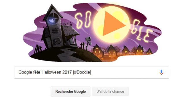Google fête Halloween 2017 [#Doodle]