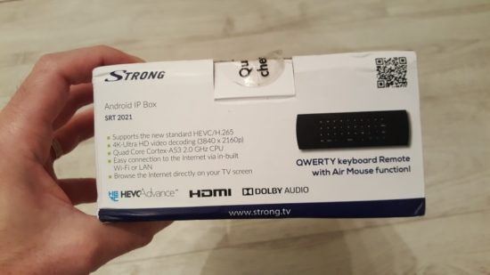 Test de la box Android IPTV Strong SRT 2021