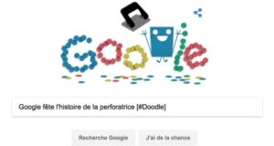 Google fête l'histoire de la perforatrice [#Doodle]