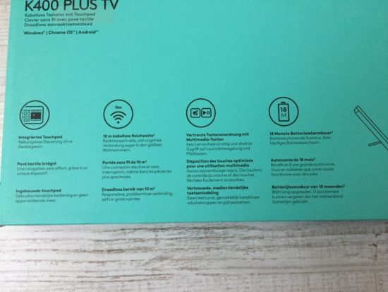 Logitech K400 Plus : un clavier sans fil équipé d'un pavé tactile [Test]