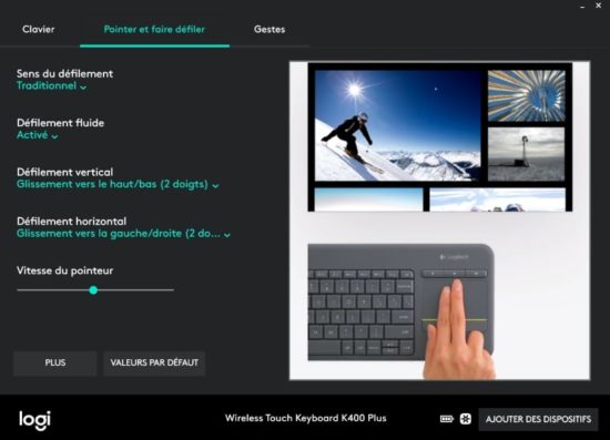 Logitech K400 Plus : un clavier sans fil équipé d'un pavé tactile [Test]