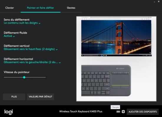 Logitech K400 Plus : un clavier sans fil équipé d'un pavé tactile [Test]