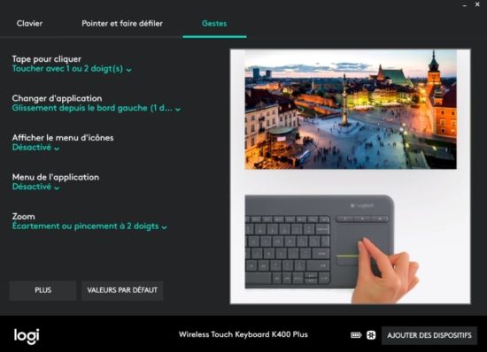 Logitech K400 Plus : un clavier sans fil équipé d'un pavé tactile [Test]