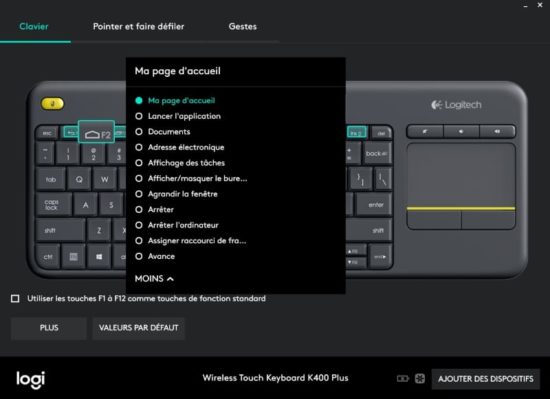 Logitech K400 Plus : un clavier sans fil équipé d'un pavé tactile [Test]