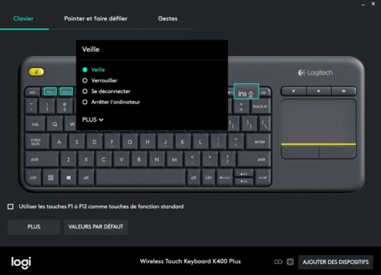 Logitech K400 Plus : un clavier sans fil équipé d'un pavé tactile [Test]